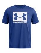 Ua Abc Camo Boxed Logo Ss Under Armour Blue