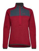 Kamphaug Knitted W Half Zip Bergans Red