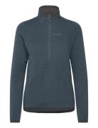 Kamphaug Knitted W Half Zip Orion Blue Xs Bergans Blue