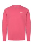 Marina Ls Logo Tee Musto Pink