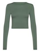 Crop Long Sleeve Casall Green