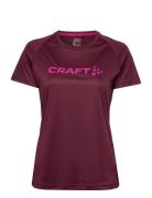 Core Essence Logo Tee W Craft Burgundy