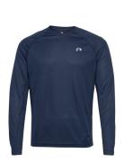 Men Core Running T-Shirt L/S Newline Navy