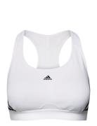 Adidas Powerreact Training Medium-Support 3-Stripes Bra Adidas Perform...