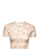 Techfit Camo Print Crop Training T-Shirt Adidas Performance Patterned