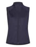 W Cloudspun Heather Full Zip Vest PUMA Golf Navy