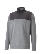 Cloudspun Colorblock 1/4 Zip PUMA Golf Grey