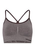 Hmlci Seamless Scrunch Sports Bra Hummel Grey