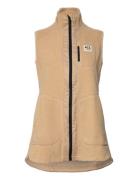 Sanne Pile Vest Long Kari Traa Beige