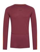 M Z Knit 200 Ls Crewe Icebreaker Burgundy