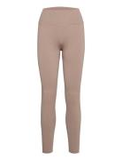 Espresso Ribbed Seamless Tights Aim´n Beige