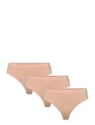 Women's Bamboo Thong 3-Pack Danish Endurance Beige