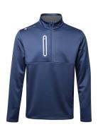 Mens Zipneck Shield Midlayer BACKTEE Navy