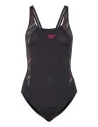 Womens Hyper Boom Splice Muscleback Speedo Black