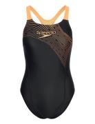 Womens Medley Logo 1 Piece Speedo Black