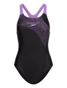 Womens Medley Logo 1 Piece Speedo Black