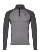 Odlo Bl Top Tn L/S Half Zip Nat Performance Pw 150 Odlo Grey