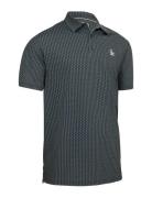 The All-Over Pete Printed Polo Original Penguin Golf Black