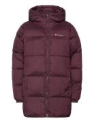 Puffect Ii Mid Hooded Jacket Columbia Sportswear Burgundy