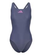 Adidas 3 Bars Swimsuit Adidas Performance Navy