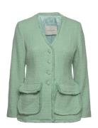 Norma Fitted Boucle Blazer Malina Green