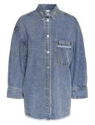 Yasdaisy 7/8 Denim Shacket S. YAS Blue