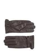 Leather Rivet Gloves Calvin Klein Black