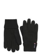 Essential Logo Knitted Gloves Superdry Black