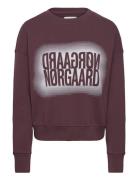 Organic Sweat Tilvina Sweatshirt Mads Nørgaard Burgundy