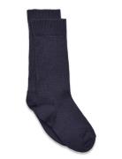 Wool Rib Knee Socks Mp Denmark Navy