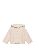 Cardigan With Stitched Sheepskin Lining Mango Beige