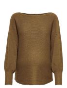 Olmnicoya L/S Boatneck Pullover Knt ONLY Beige