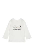 Embroidered Details Print T-Shirt Mango White