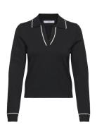 Polo-Neck Knitted Sweater Mango Black