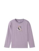 Printed Longsleeve Tom Tailor Purple