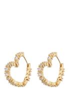 Diamond Heart Bijoux Hoops- Gold LUV AJ Gold