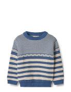 Knit Pullover Janus Wheat Blue