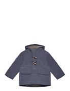 Padded Anorak With Shearling Lining Mango Navy