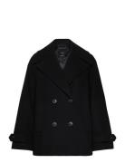 Double-Breasted Wool Coat Mango Navy