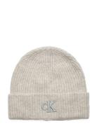 Thick Embroidery Beanie Calvin Klein Cream