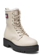 Tjw Urban Boot Tumbled Ltr Wl Tommy Hilfiger White