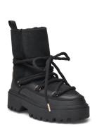 Real Shearling Lace-Up Snowboot Tommy Hilfiger Black