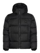 Hooded Quilt Puffer Mw Calvin Klein Black