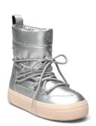 Lace-Up Metallic Snowboot Tommy Hilfiger Silver