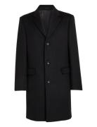 Fine Wool Blend Coat Calvin Klein Black