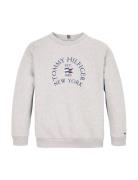 Nautical Arch Print Fleece Cn Tommy Hilfiger Grey