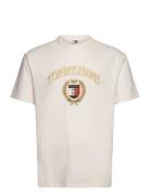 Tjm Reg Tj Gold Crest Tee Tommy Jeans Cream