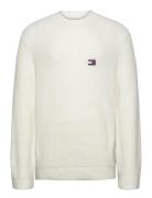 Tjm Reg Waffle Sweater Tommy Jeans Cream