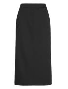 Soft Crepe Midi Pencil Skirt Calvin Klein Black