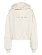 Chenille Monologo Hoodie Calvin Klein Jeans Cream